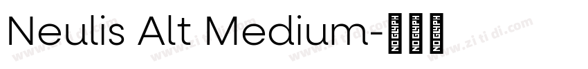 Neulis Alt Medium字体转换